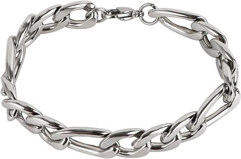 Stainless Steel Cuban Link Chain Bracelets for Men 6MM/8MM/12MM Width 7/8 Inch Length Classic Jewelry in Saudi Arabia