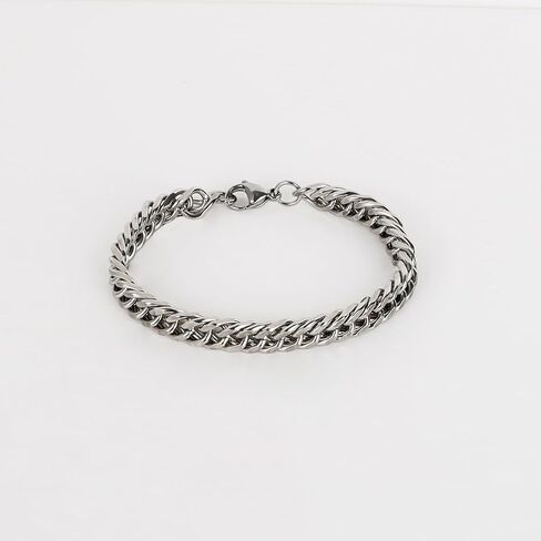 Stainless Steel Cuban Link Chain Bracelets for Men 6MM/8MM/12MM Width 7/8 Inch Length Classic Jewelry in Saudi Arabia