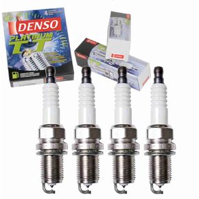 4 pc DENSO Platinum TT Spark Plugs compatible with Toyota Echo 1.5L L4 2000-2005