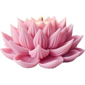 Elegance Lotus Silicone Candle Mold for Candle Making Flower Soap Molds (Blooming) in Kuwait