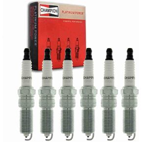6 pc Champion Platinum Spark Plugs compatible with Chrysler Sebring 2.7L V6 2002-2008