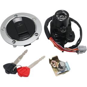 Ignition Switch Gas Cap Cover Seat Lock Key for Suzuki GSXR600 GSXR750 2006-2018,GSXR1000 2005-2018 for Suzuki 37101-40820 37101-40821 37101-40830 37101-40831 37101-40841 Ignition Switch Gas Cap