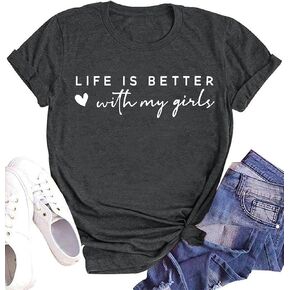 hohololo in My Mom Era Shirt Women Mama T-Shirt Letter Printed Mother's Day Tshirt Gift Mom Life Tee Casual Tops