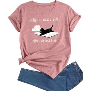 Women's T-Shirt Short Sleeve Crewneck Graphic Tees Printed Casual Summer Tops