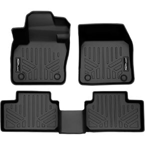 SMARTLINER Custom Fit All Weather 2 Row Black Floor Mat Liner Set Compatible with 2019-2025 Volvo XC40