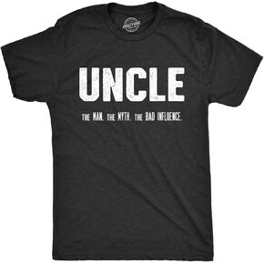 Crazy Dog Mens Funny Uncle T Shirts Sarcastic Family Tees for Guys