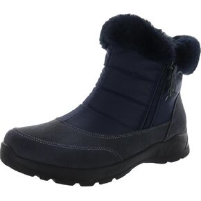 Easy Street Womens Frosty Cold Weather Winter & Snow Boots Navy 8.5 Medium (B,M)