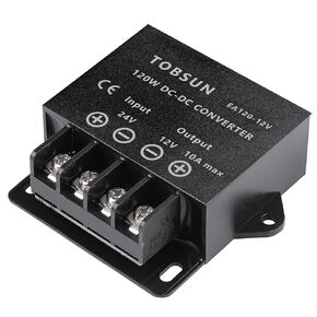 HOMELYLIFE DC 24V to 12V 10A Converter 120W Voltage Step Down Buck Converter Regulator Reducer Power Converter Mini Module Transformer for Automotive, Industrial & DIY Electronic Projects