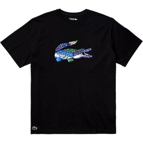 تي شيرت رياضي ذو علامة تجارية كبيرة للرجال من Lacoste
