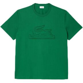 تي شيرت رياضي ذو علامة تجارية كبيرة للرجال من Lacoste