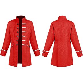 AIEOE Kids Boys Steampunk Pirate Jackets Classic Halloween Cosplay Gothic Dovetail Coat Costume for School Musical