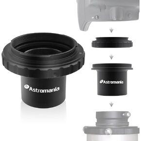 Astromania T-Ring and M42 to 1.25" Telescope Adapter (T-Mount) for All Canon EOS SLR/DSLR Cameras