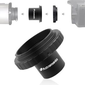 Astromania T-Ring and M42 to 1.25" Telescope Adapter (T-Mount) for All Canon EOS SLR/DSLR Cameras in Kuwait