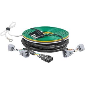 CURT 58909 Custom Towed-Vehicle RV Wiring Harness for Dinghy Towing, Select Jeep Cherokee , Black
