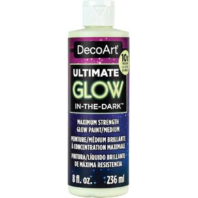 DecoArt Americana Ultimate Glow, Premium Glow in the Dark Paint 8 oz.