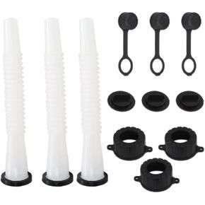 3Pack Spout Gasket Spout Plug Exhaust Cap Replacement Spout & Parts Kit for Rubbermaid, Kolpin, Gott, Can Fuel Gas Parts Lawn Mowers