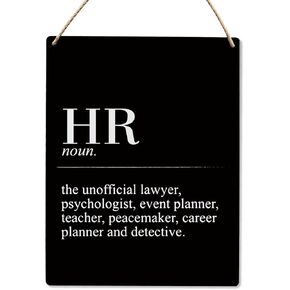 HR Definition Office Decor Human Resources Office Decor Sign 8x10 Inch