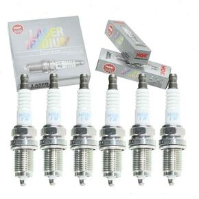 6 pc NGK Laser Iridium Spark Plugs compatible with Honda Accord 3.0L V6 2003-2007