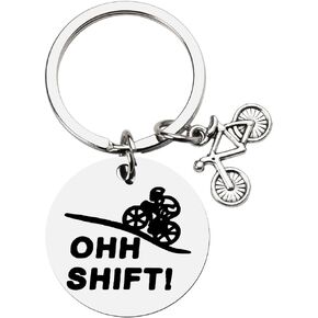 Funny Bicycle Keychain Cute Christmas Birthday Gifts for Bikers Mountain Biking Accessories for Men Women Riders