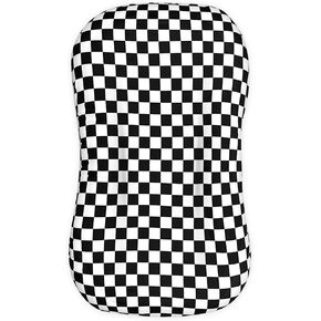 DILIMI Baby Lounger Cover for Boys and Girls, Removable Cover Ultra Soft Comfortable Lounger Slipcover, Colorful Checkerboard (Lounger not Included)