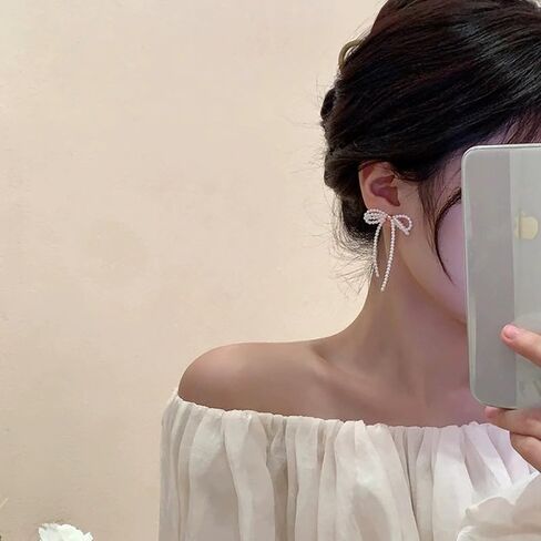 Pearl Hoop Earrings for Women, Statement Large Hoop Pearl Dangle Earrings Trendy Unique Gold Plated Beaded Pierced Earrings for Holiday Jewelry Gifts in Kuwait