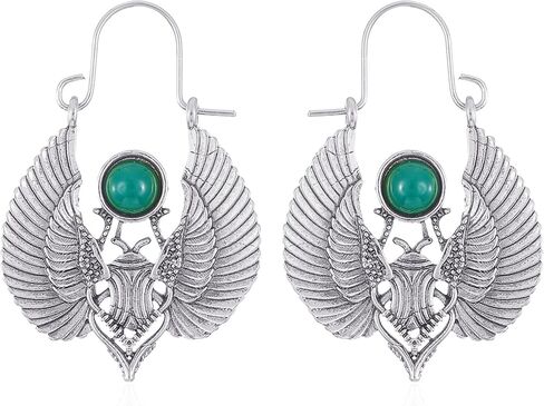 Moth Butterfly Hoop Earrings Moth Earrings Gothic Witch Earrings Christmas Jewelry Gift For Women in Saudi Arabia