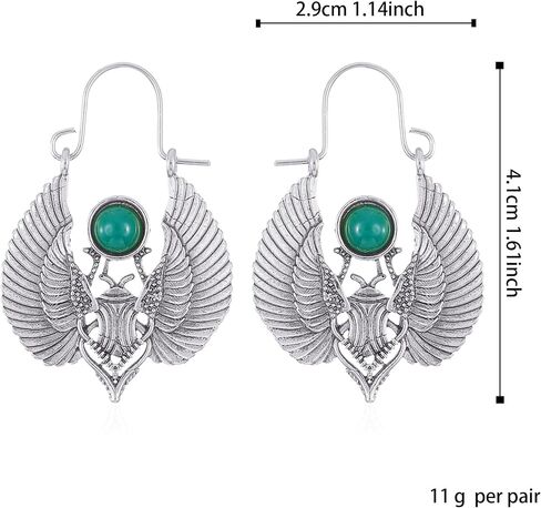 Moth Butterfly Hoop Earrings Moth Earrings Gothic Witch Earrings Christmas Jewelry Gift For Women in Saudi Arabia