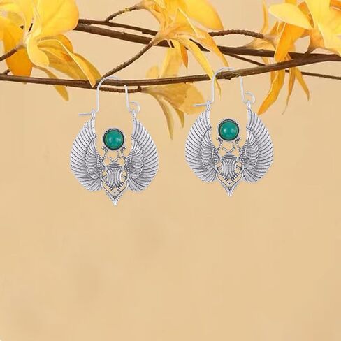 Moth Butterfly Hoop Earrings Moth Earrings Gothic Witch Earrings Christmas Jewelry Gift For Women in Saudi Arabia