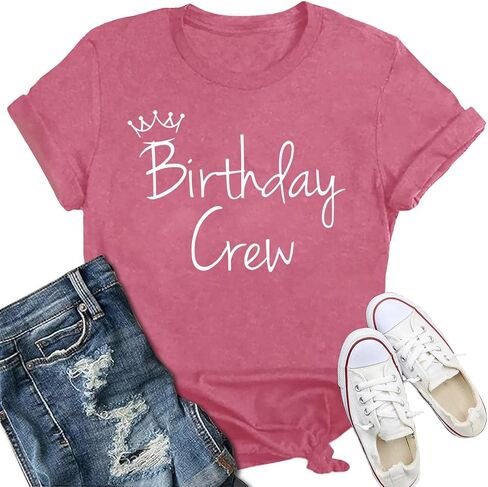 Birthday Shirt for Women It's My Birthday T-Shirt Birthday Crew Tshirt Happy Birthday Party Tee Top in Kuwait