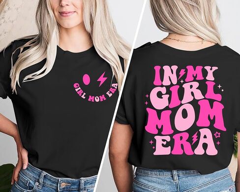 hohololo in My Mom Era Shirt Women Mama T-Shirt Letter Printed Mother's Day Tshirt Gift Mom Life Tee Casual Tops in Kuwait