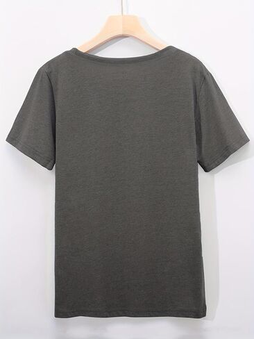 Women's T-Shirt Short Sleeve Crewneck Graphic Tees Printed Casual Summer Tops in Saudi Arabia