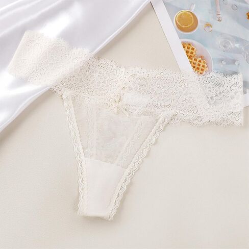 Women Lace Underwear Thongs,3-Pack Soft Breathable Ladies Thong Panties, Comfortable Sexy Undies for Women in Saudi Arabia