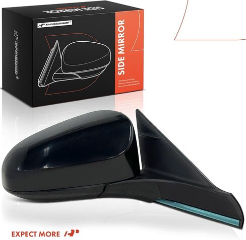 A-Premium Passenger Side Power Door Mirror - Compatible with Toyota Camry 2015 - Heated Manual Folding Black Outside Rear View Mirror with Blind Spot Detection - Replace# 8790106050 in Saudi Arabia