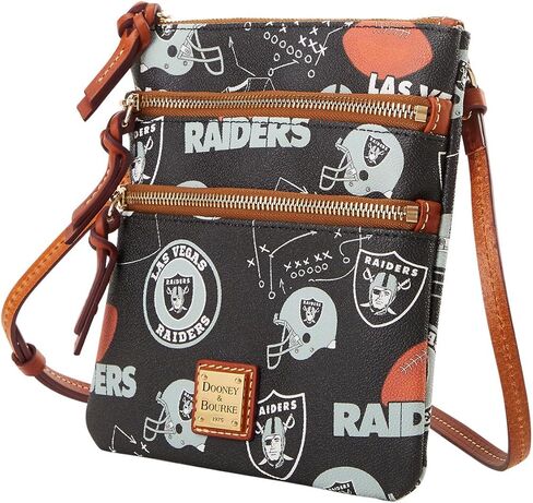 Dooney & Bourke Handbag, NFL Raiders North South Triple Zip Crossbody in Saudi Arabia