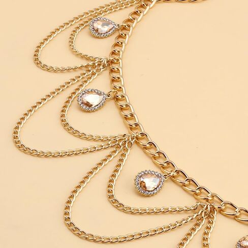 Gold Chain Belt for Dress Women Pirate Waist Chain Coin Pearl Sunflower Waist Chain Beach Belly Body Chains Gold Pirate Accessories Fashion Waist Jewelry in Saudi Arabia