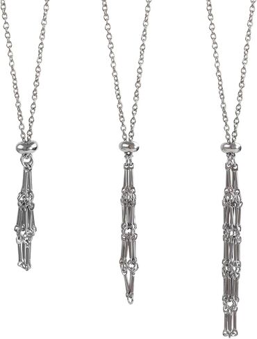 FANASY Crystal Holder Necklace - Stainless Steel Cage for Stones, Crystal Pendant Necklace With Adjustable Length, Natural Gemstone Jewelry for Women Men in Kuwait