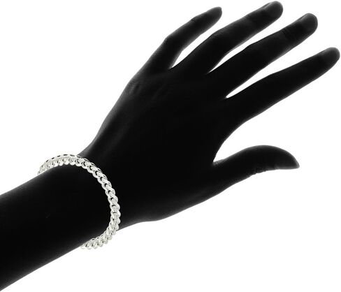 الأطواق والحلقات 925 الفضة الاسترليني 8mm ميامي الكوبي كبح ربط سلسلة رجل إمرأة سوار، 8.5 ''و 9'' in Kuwait