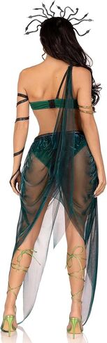 Leg Avenue womens 4 Pc Medusa Costume With Snake Headband in Saudi Arabia