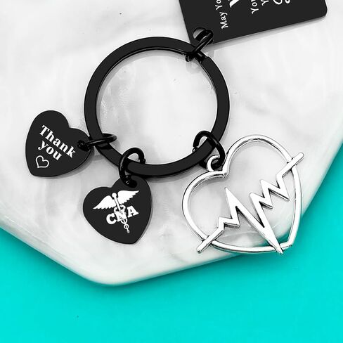 Xiahuyu CNA Gifts سلسلة مفاتيح مساعد تمريض معتمد CNA هدايا تقدير CNA هدية تخرج CNA هدية أسبوع CNA هدية ترك CNA هدية زميل CNA هدية طالب CNA هدية شكر لـ CNA in Saudi Arabia