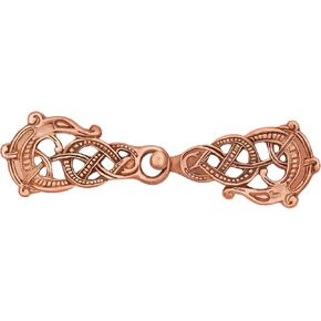 Lord of Battles Viking Cloak Clasp Bronze Cloak Pin Celtic Brooch Pin for Cloak Scarf, Shawl Clasp Pin Handmade Fully Functional Costume Dress Up Viking Theater Accessory - Lost-Wax Cast Bronze