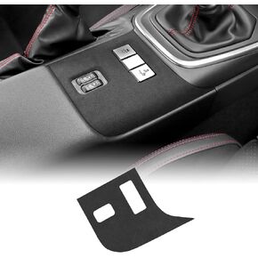 KUNGKIC for MT Toyota GR86 Subaru BRZ 2023 2022 2021 2024 Seat Heating Control Button Cover Center Console Panel 9002 Color Italian Suede Sticker Interior Accessories