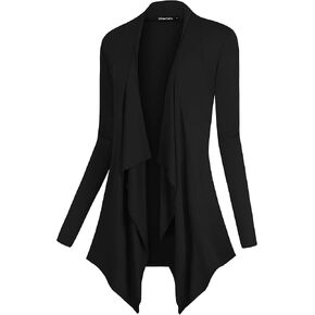 Urban CoCo Women's Long Sleeve Open Front Drape Cardigan Loose Casual Lightweight Women Blazer Jackets 2024 Fall