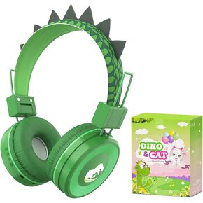 QearFun Cat Headphones for Girls Kids for School,Kids Bluetooth Headphones with Microphone & 3.5mm Jack,Teens Toddlers Wireless Headphones with Adjustable Headband for Tablet/PC/Smartphones-Pink