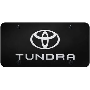 Au-TOMOTIVE GOLD Name License Plate for Toyota Tundra (Silver)