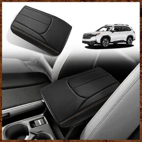 Muslogy Center Console Cover 1-Inch Extra Thick Armrest Pad Compatible with 2025 Subaru Forester Accessories Arm Rest Cushion Padding Anti-Scratch Middle Console Leather Armrest Lid Protector