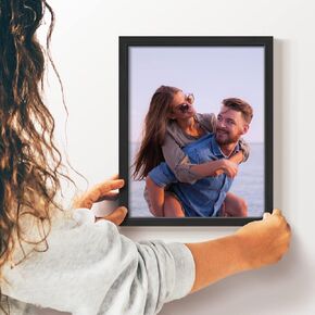 Renditions Gallery 8X10 Custom Photo Prints with Real Wood Picture Frames. Create Personalized Photos with Peel & Stick Photo Frames. Single, Wrapped Canvas