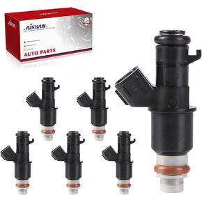 6PCS Fuel Injectors 8 Holes Compatible with Honda Accord Odyssey Pilot Ridgeline 3.5L V6 MDX TL Replace# 842-12289 16450-RCA-A01