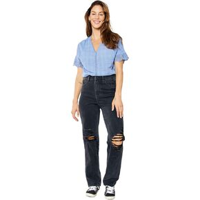 Judy Blue HIGH Waist Rigid Magic 90'S Knee Destroy Straight