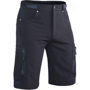 Hiauspor Mens Hiking Cargo Shorts Lightweight Water-Resistant Quick Dry Stretch for Casual Golf Fishing Tactical Bike Outdoor
