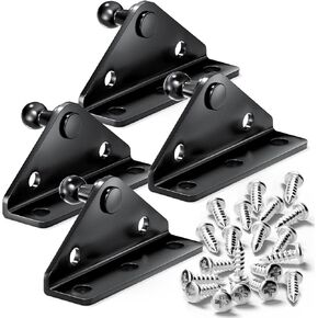 10MM Gas Spring Lift Strut Bracket Ball Stud, Mounting Bracket for Lift Support Prop , Pack of 4